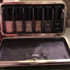 BNWOT BUTTER LONDON NAIL POLISH SET IN GOLD CLUTCH